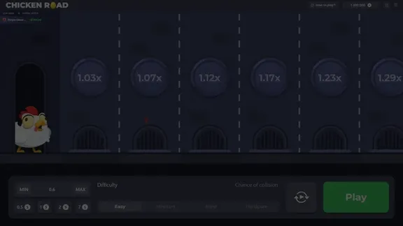 Chicken Road demo game window
